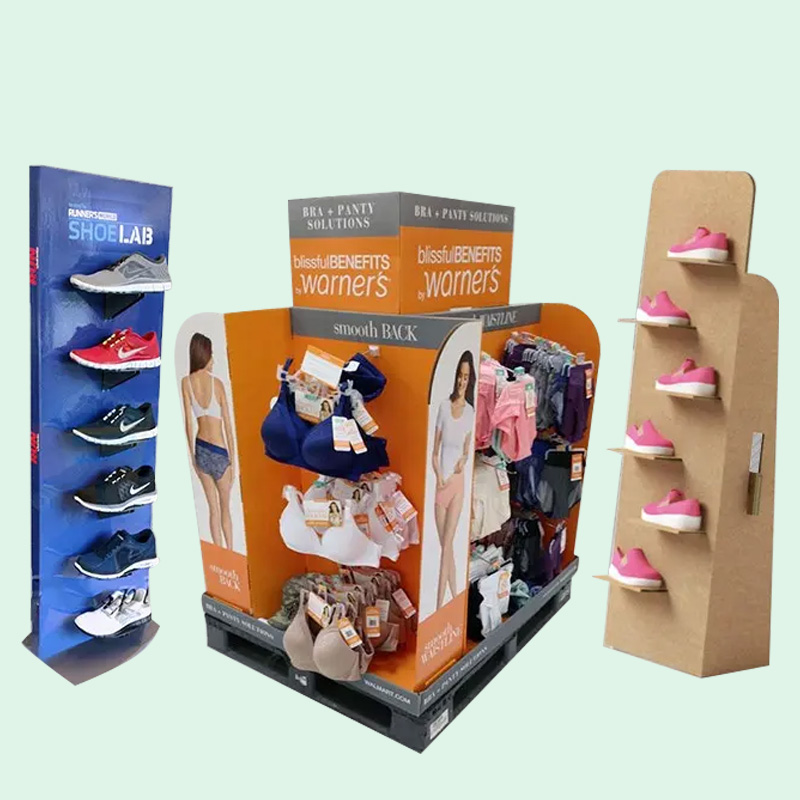 Commercial Men Clothing Racks Cloth Display Stand Cardboard Retail Clothing Display Bin