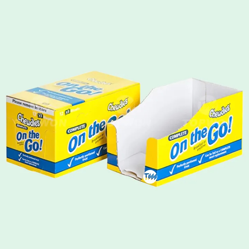 Custom Packaging Paper Cardboard Retail Countertop Product Kraft Paperboard Counter Top Display Box