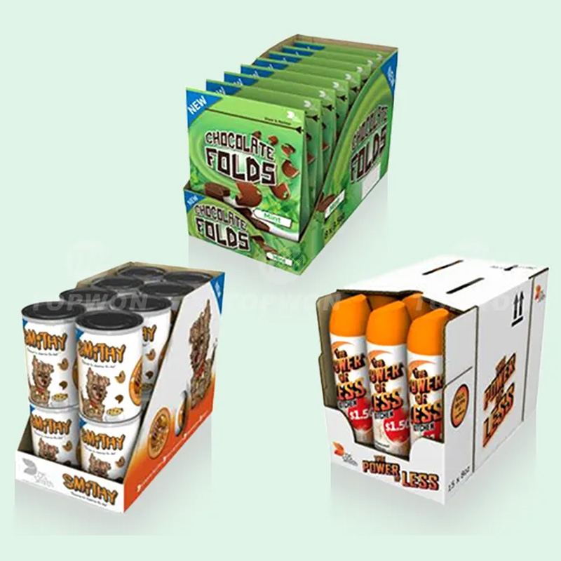Custom Packaging Paper Cardboard Retail Countertop Product Kraft Paperboard Counter Top Display Box - Holidaypac