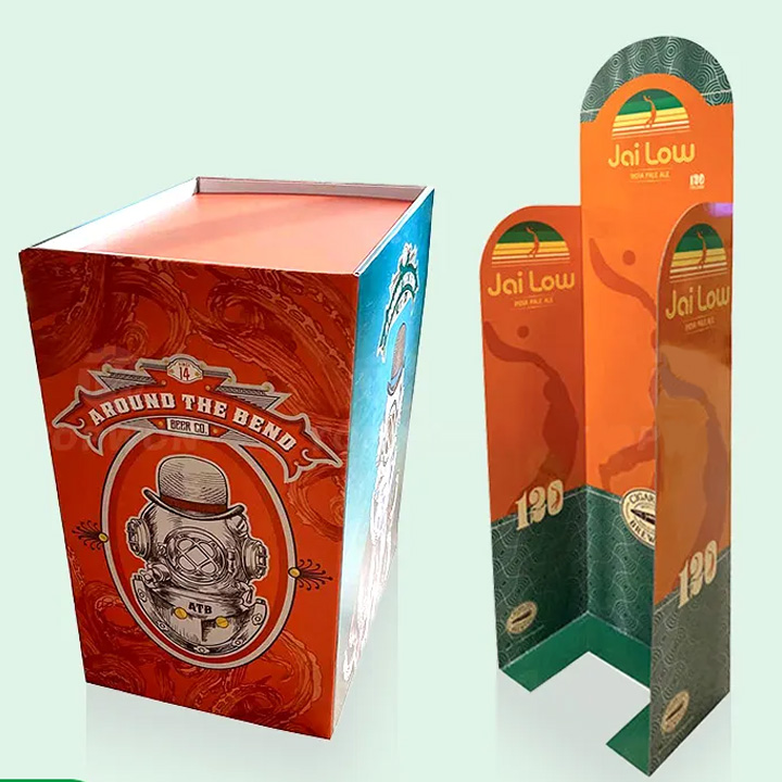 High Quality Supermarket Retail Display Racks Corrugated Cardboard Case Stacker Display Stand Cardboard Dump Bin - Holidaypac