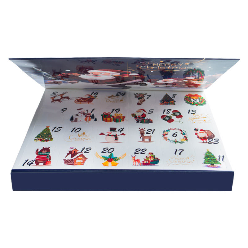 Christmas Countdown Calendar Gift Box Countdown Blind Box 24 Empty Box Packaging Birthday Candy Box Christmas Blind Box