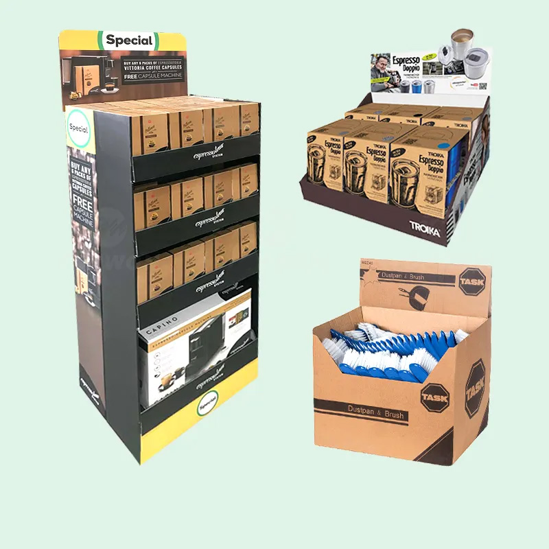 High Quality Grocery Store Display Racks Cardboard Counter Pdq Display Box Toothbrush Soap Cleaner Hair Brush Display Stand - Holidaypac