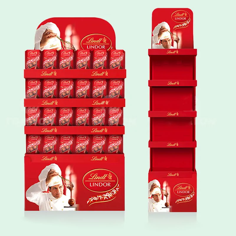 Cardboard Fsdu Pop Up Paper Board Display Racks Christmas Paper Gift Display Stand - Holidaypac