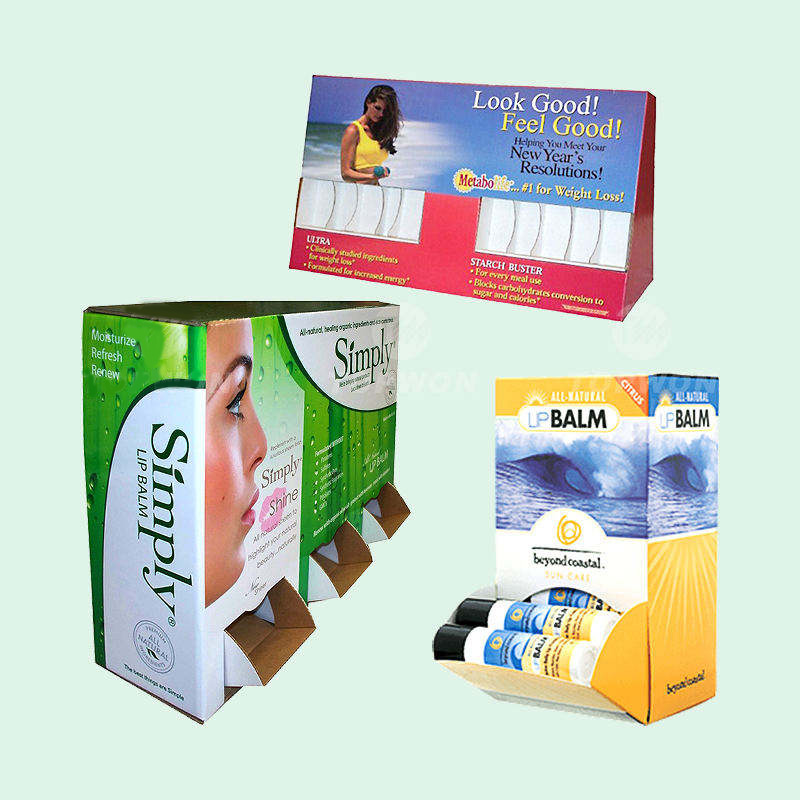 High Quality Supermarket Retail Display Packaging Box Cardboard Pdq Display Box Food Makeup Gravity Display Box - Holidaypac