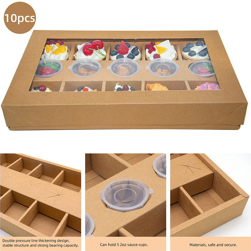 Wholesale Recyclable Snack Platter Box Packaging Box Candy Nut Dinner Picnic Gifting Party Graing box with clear window