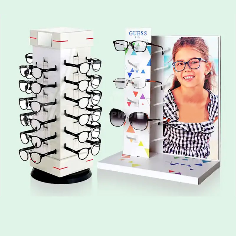 High Quality Supermarket Retail Eyeglasses Display Stand Cardboard Pop Pallet Display Rack Sunglasses Display Stand