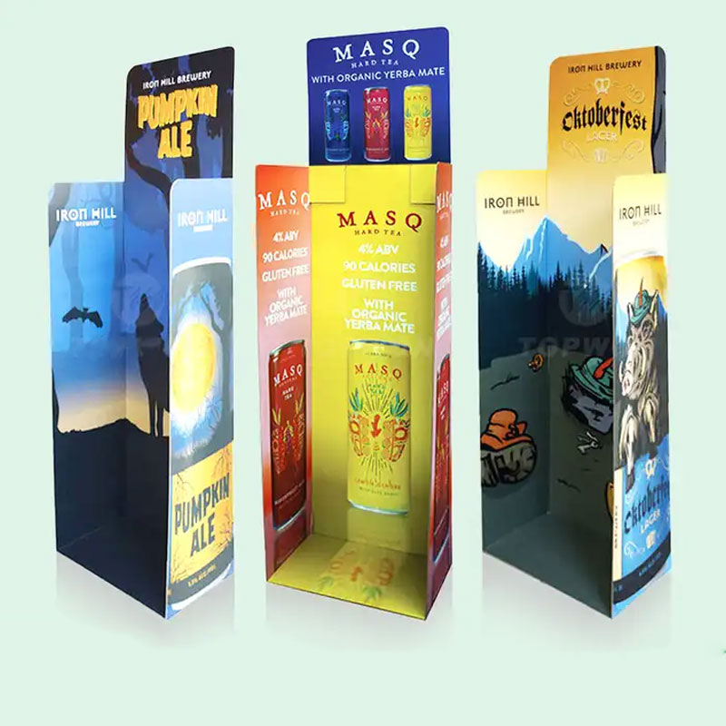 Dump Bins Displays Cardboard Display Stand Beer Wine Drinks Mineral Water Display Racks - Holidaypac
