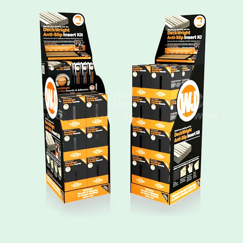 Custom Corrugated Paper Retail Shelving Cardboard Grocery Store Display Shelves For Supermarket - Holidaypac