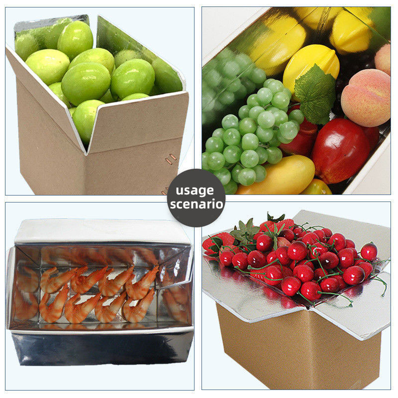 Biodegradable Frozen Food Packaging Insulated Cooler Cardboard Frozen Shipping Cold Chain Transportation Carton Box Cake Cartons