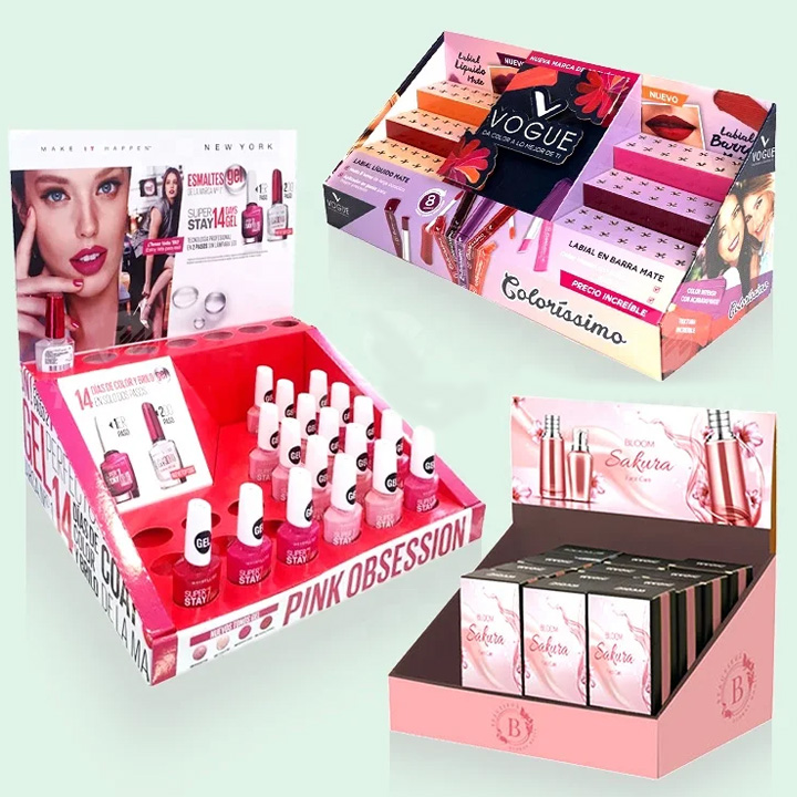 Holidaypac Paper Top Counter Small Corrugated Carton Packaging Boxes for Retail pre Roll Store Custom Cardboard Preroll Display Box - Holidaypac