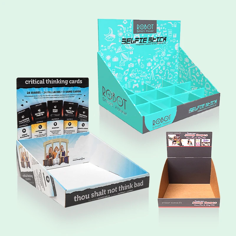 Hot Sale Retail Shop Cardboard Counter Display Tear Off Box Paper Display Box Tear Away Box