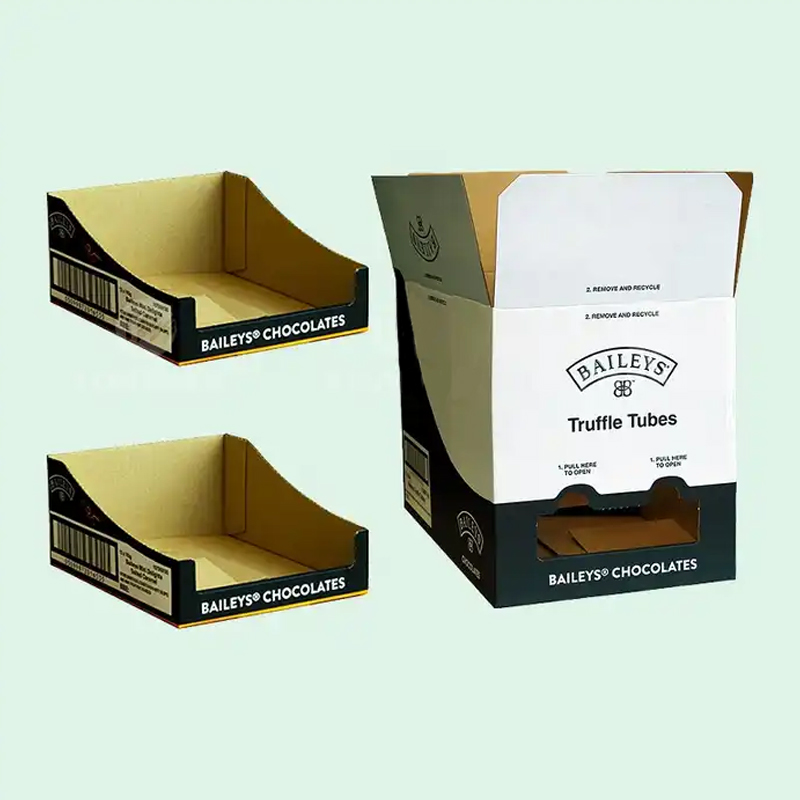 Custom Logo Cardboard Counter Display Boxes For Candy Snack Energy Bar Chocolate Bar Box