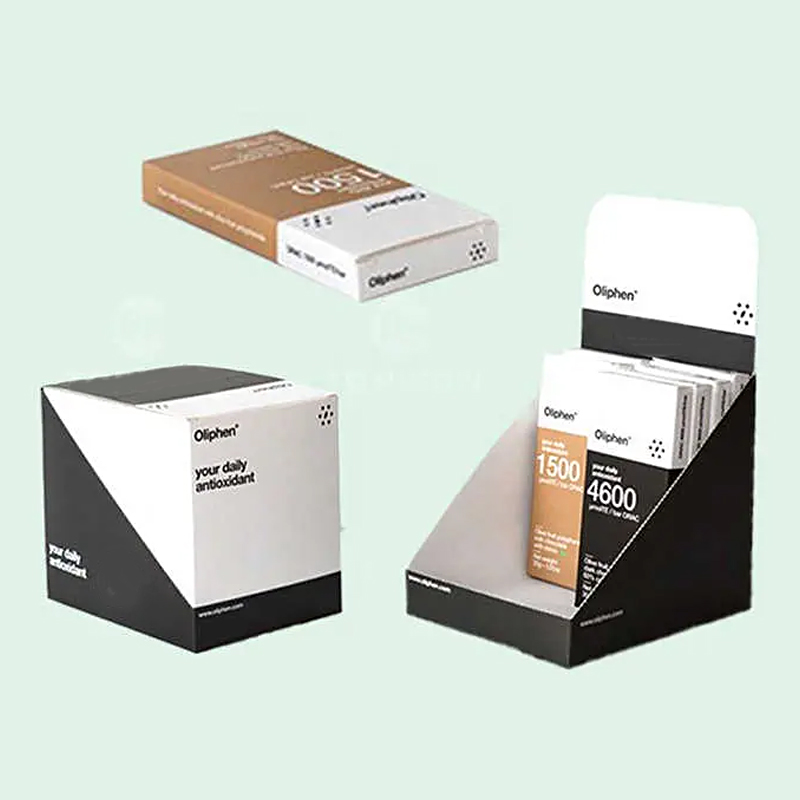 Custom Supermarket Retail Store Paper Display Box Packaging Cardboard Counter Display Box Notebook Book Cardboard Display Box