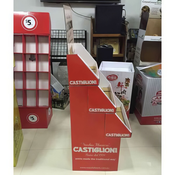 Pop Up Cardboard Products Display Stand Corrugate FSDU Cardboard Display Stand HLD-YPZ028