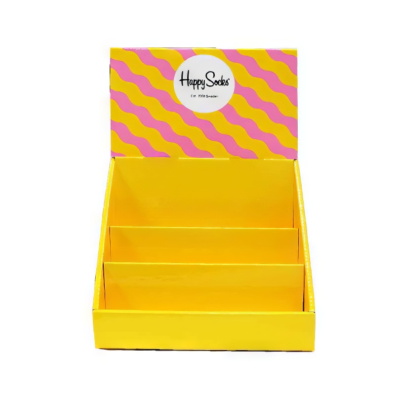 Wholesale Custom LOGO Size PDQ Cardboard Display Desktop Paper Shelf Corrugated Paper Display Stand - Holidaypac
