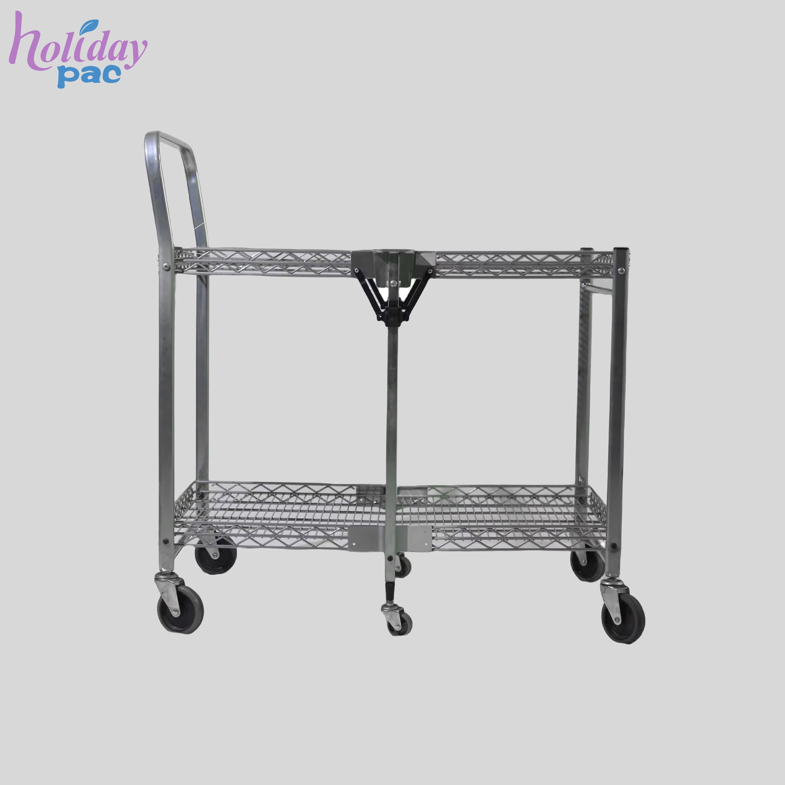 140KG Folding Platform Hand Truck Trolley Cart Sack Warehouse Transport Flat Bed