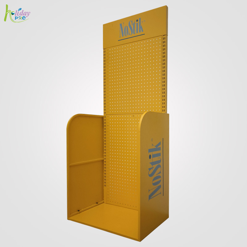 Metal Pegboard Display Stand With Hooks Retail Shelf Displays Rack  Free standing Display stand - Holidaypac