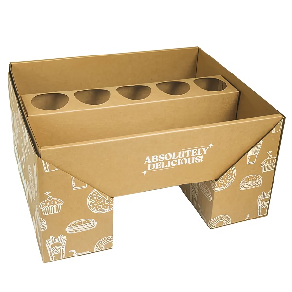 Wholesale kraft paper color flip box party chocolate favorite grazing box catering packaging platter box with partition