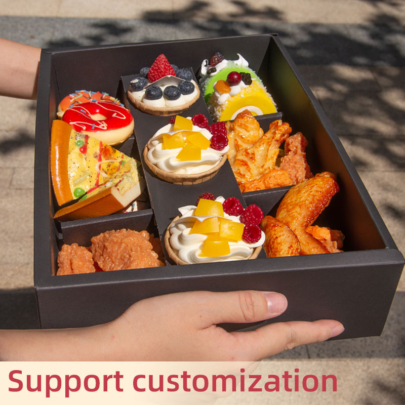 Wholesale Black Party Chocolate Favorite Box Grazing Box Catering Packaging Platter Box With Clapboard
