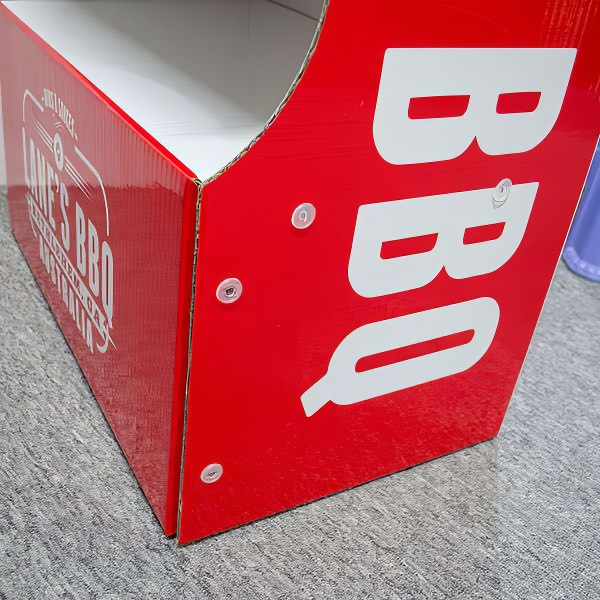 POP Custom Printed Promotion 4 Tiers Foods FSDU Cardboard Display For Dried Fruit  HLD-YPZ30