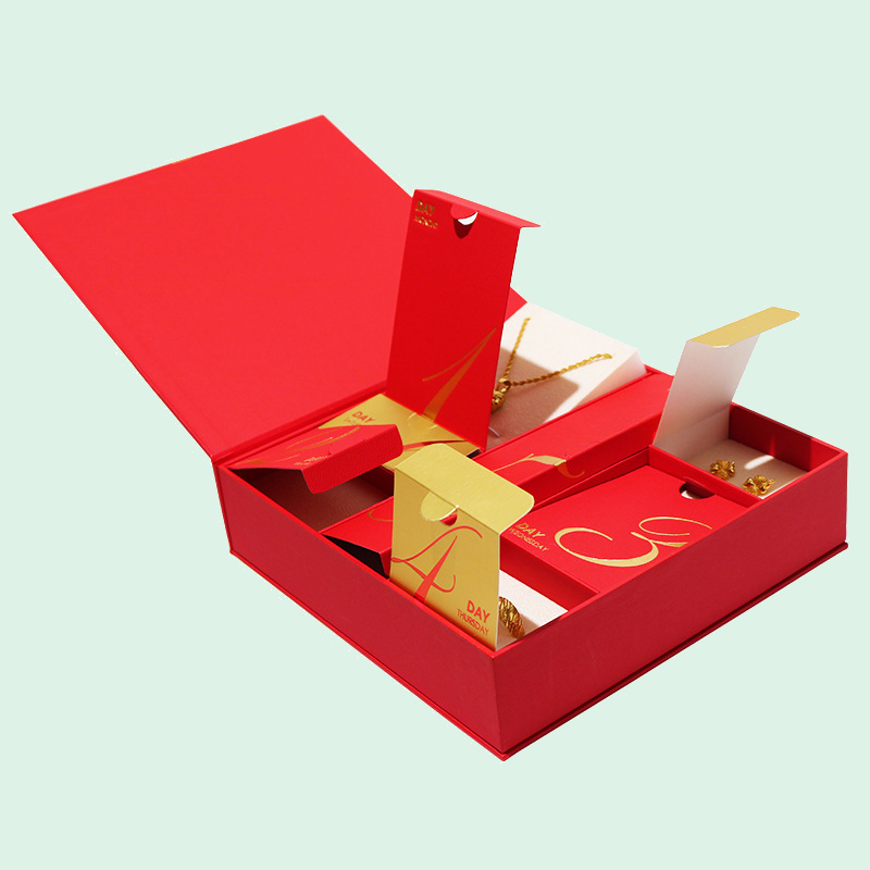 Customized surprise gift box book-type week calendar blind box large-capacity environmentally-friendly jewelry carton manufacturer