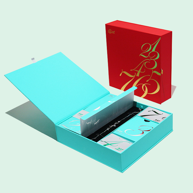 Customized surprise gift box book-type week calendar blind box large-capacity environmentally-friendly jewelry carton manufacturer