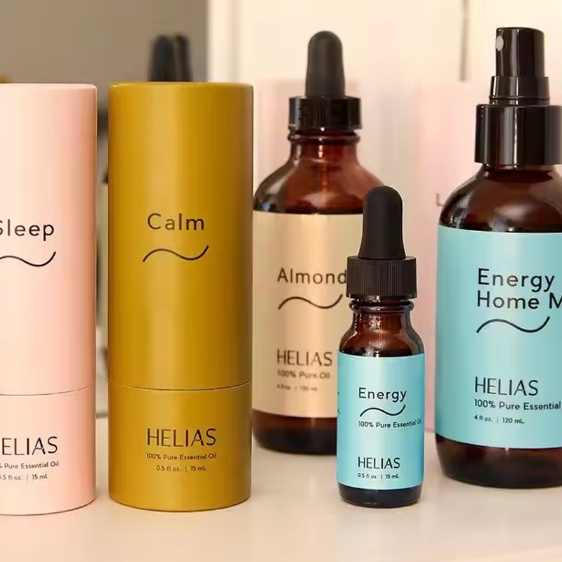 Cosmetic Face Essentiol Oil Dropping Bottle Packaging Kraft Paper Tube