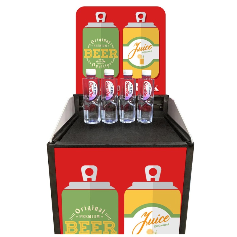Custom Pop Up Spring-loaded Metal Steel Floor Stand Beverage Display - Holidaypac