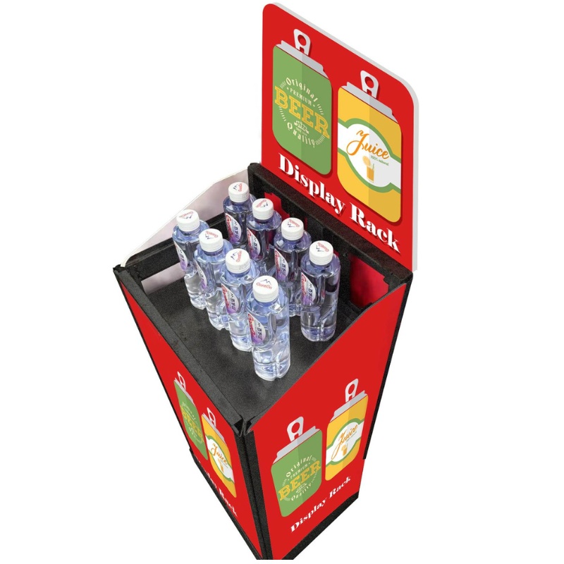 Custom Pop Up Spring-loaded Metal Steel Floor Stand Beverage Display - Holidaypac