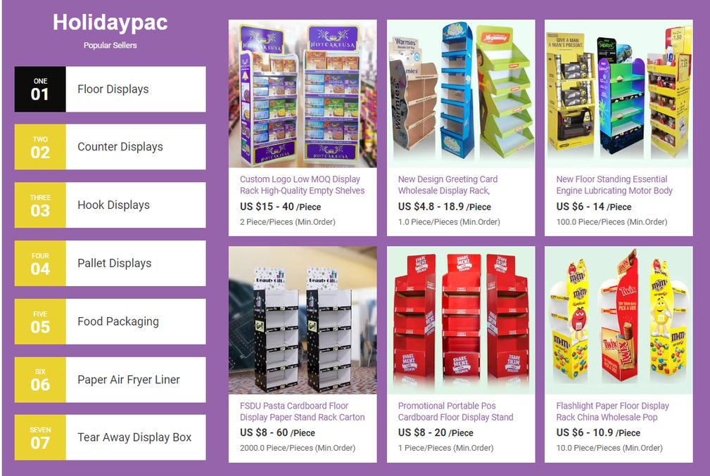 Cardboard Floor Displays Can Be Categorized Into Several Main Types
