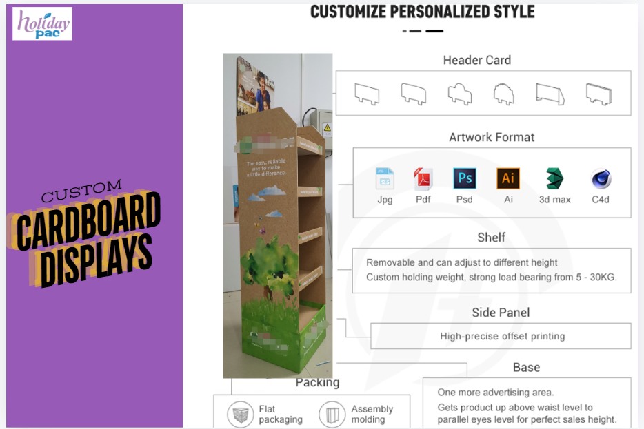 How To Assemble Cardboard Floor Display Stand?