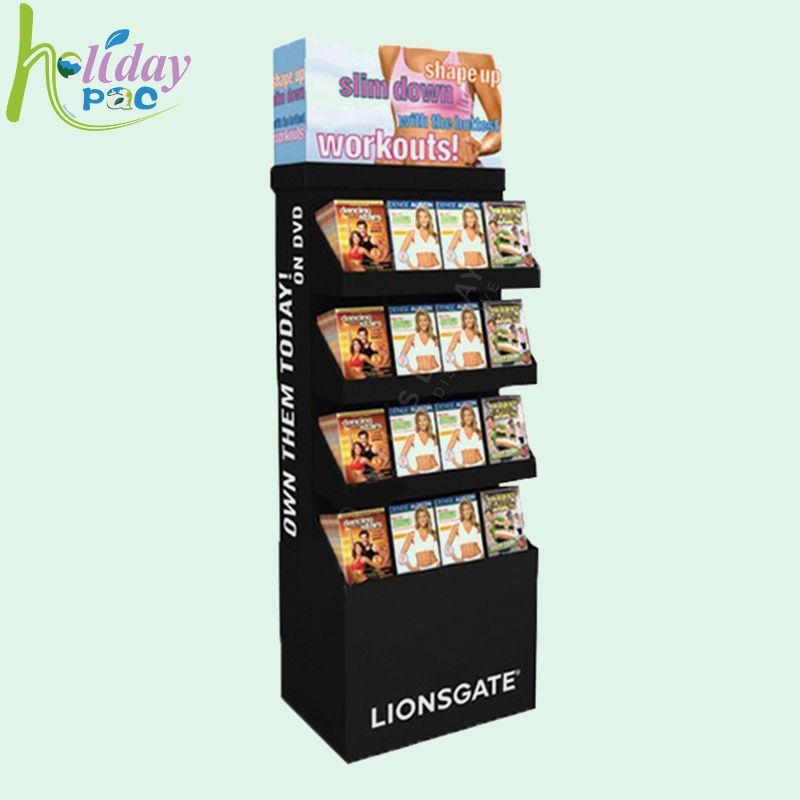 Customized CD floor Display Rack - Holidaypac