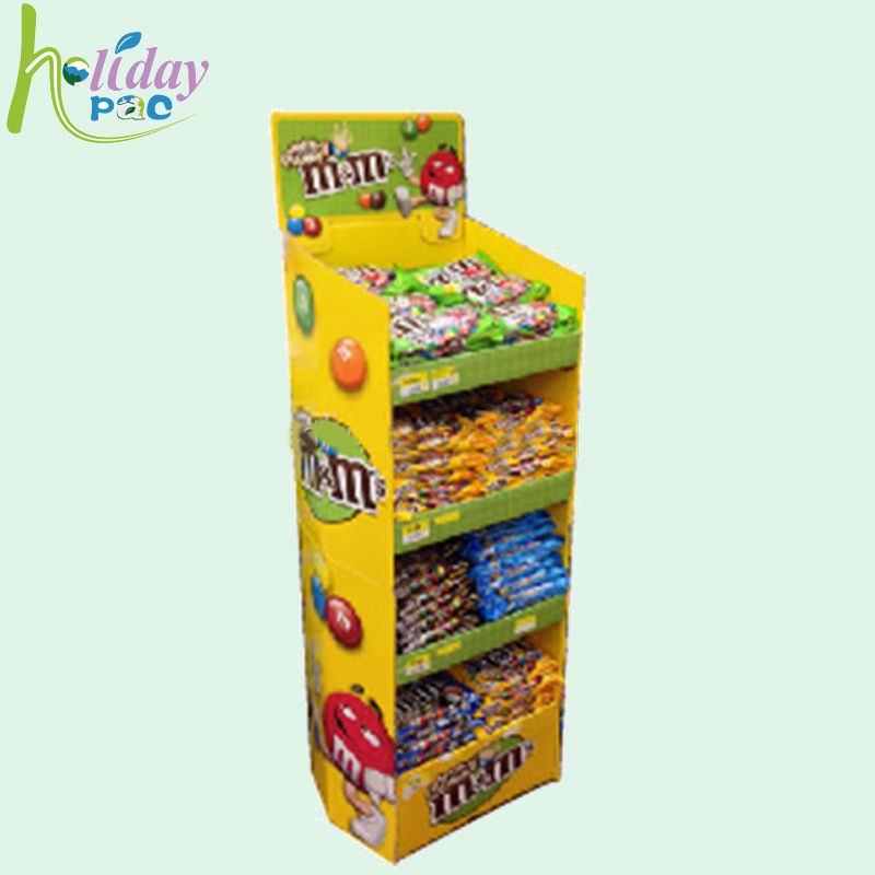 Custom Cardboard M&M Display Stand - Holidaypac