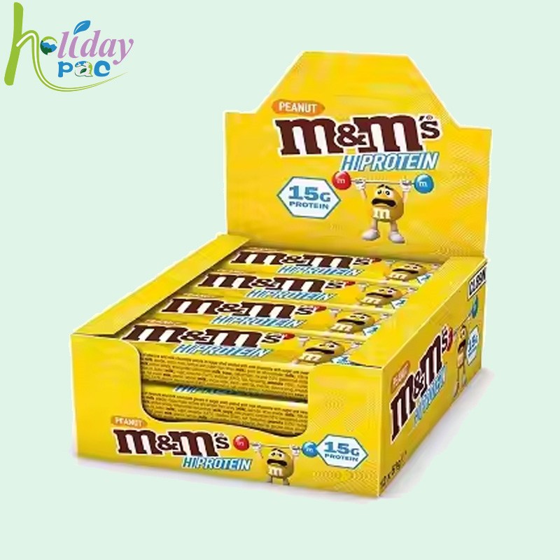 Custom M&M Chocolate Counter Shipper display stand - Holidaypac