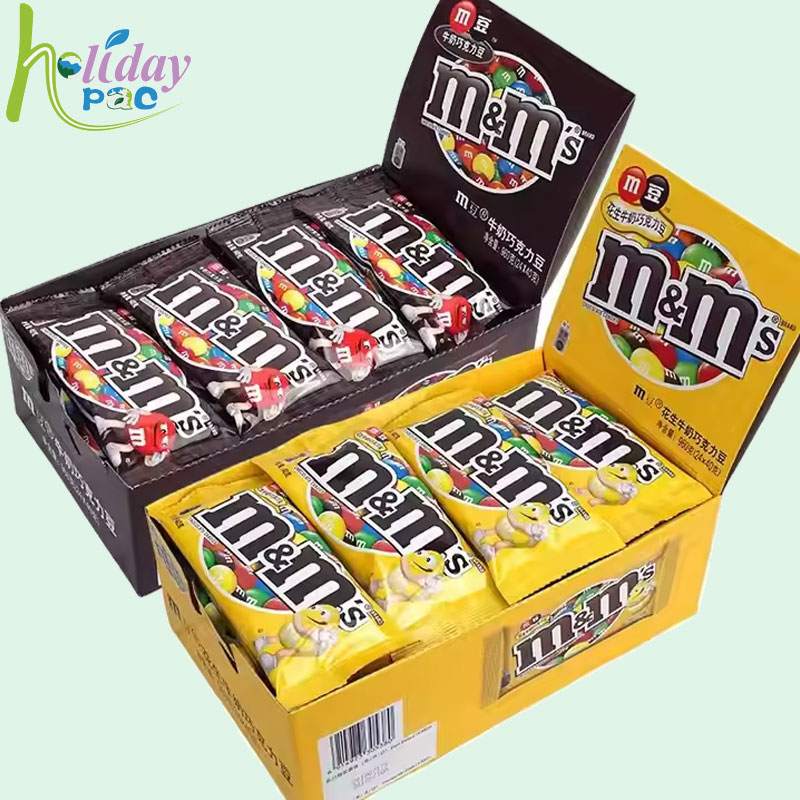 Custom M&M Chocolate Counter Shipper display stand - Holidaypac