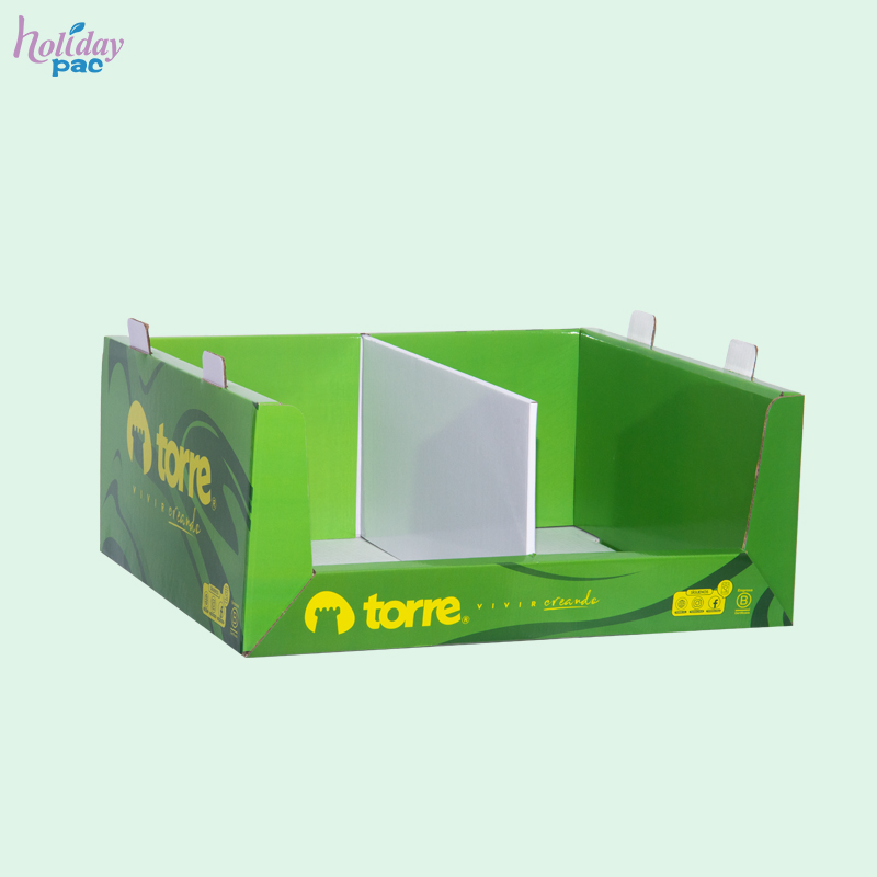 Custom Wal-Mart Cardboard PDQ Tray with Divider for Torre Chile Stationery - Holidaypac