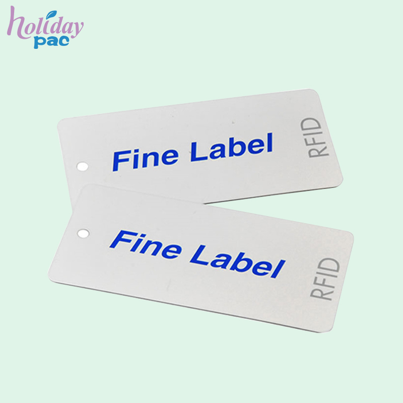 Custom Clothing Security Printing Labels Rfid Clothes Hanging Paper Tag -Holidaypac