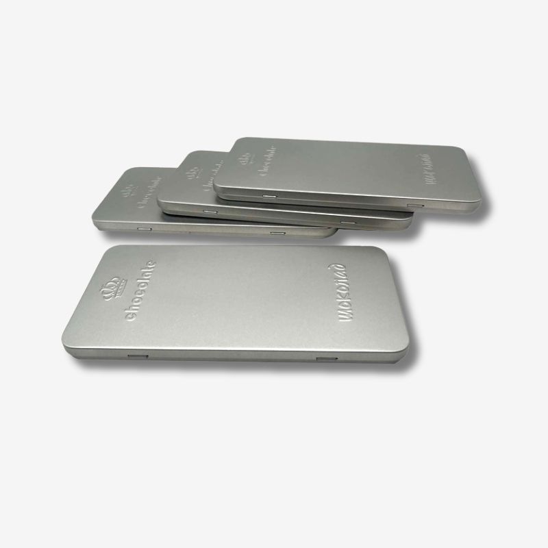 Custom Rectangle Embossed Tin Boxes Wholesale - Holidaypac