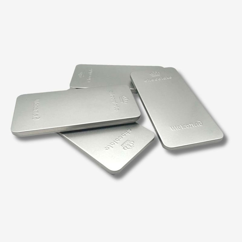 Custom Rectangle Embossed Tin Boxes Wholesale - Holidaypac