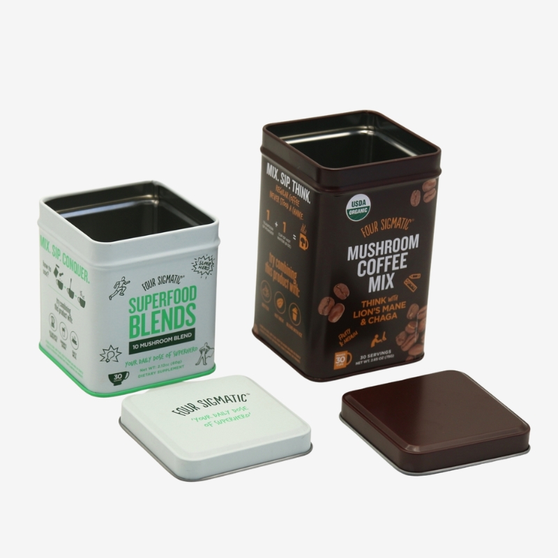 Custom Food Grade Tin Container - Holidaypac