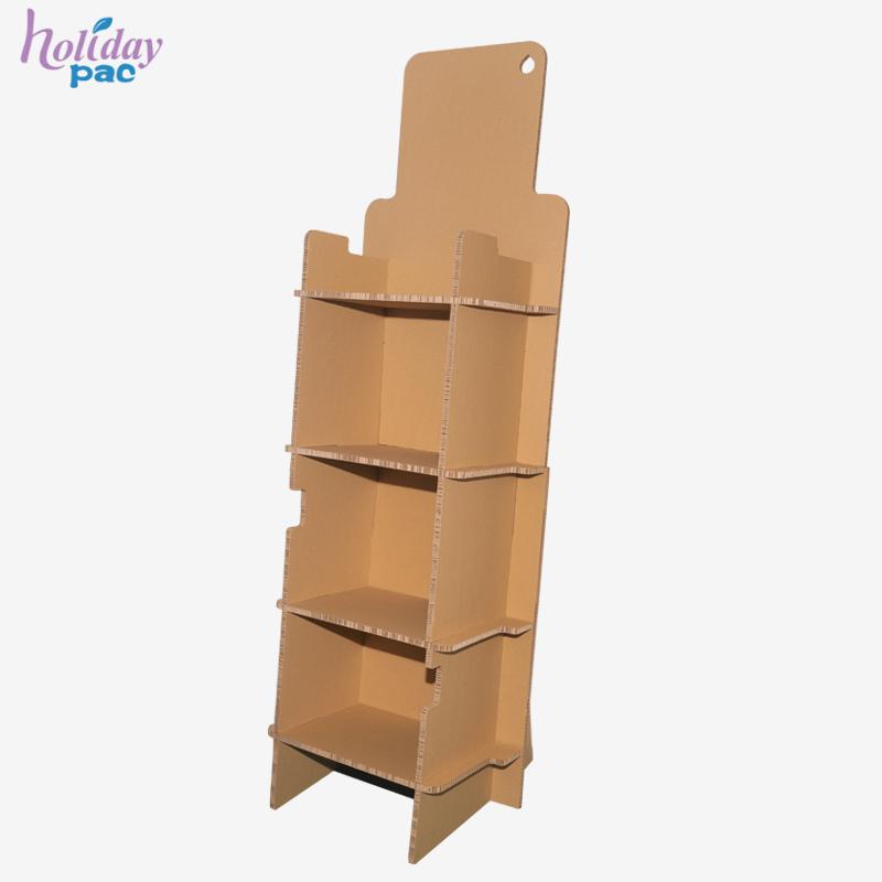 HOLIDAYPAC Honeycomb Cardboard Floor Display For Skateboards