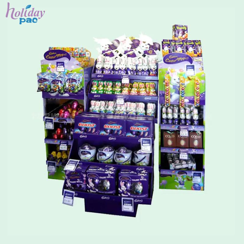 Custom Supermarket Corrugated Toys Display Stand Cardboard Pop Up Display Stand Toy Car Display Stand - Holidaypac