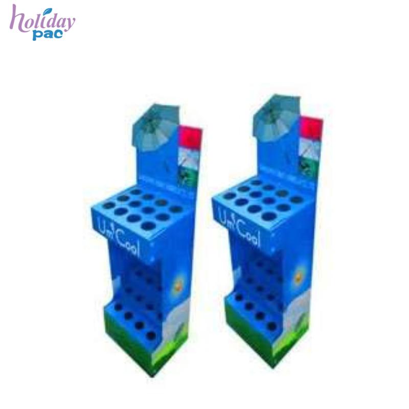 Broom Display Stand, Attractive New Design Cardboard Broom Display Rack - Holidaypac