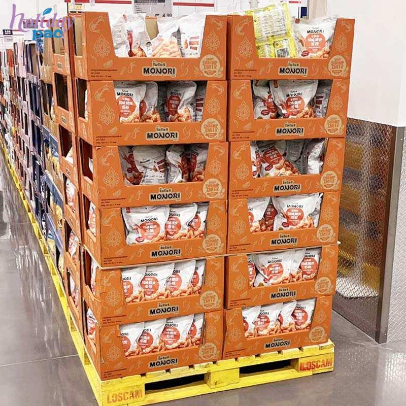 Custom Food PDQ Stackable Display Boxes - Holidaypac
