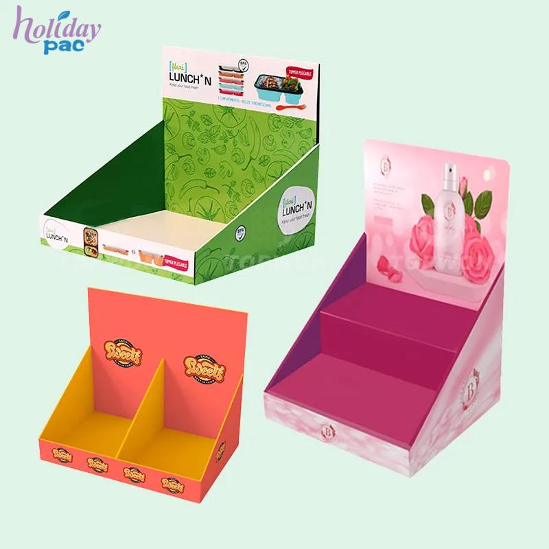 Custom Paper Cdu Pop Table Countertop Retail Counter Top Display Stand Pdq Cardboard Counter Display - Holidaypac