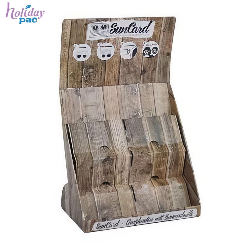 Holidaypac - Pop Custom Printing Cardboard Greeting Card Counter Top Display PDQ HLD-YPZ096