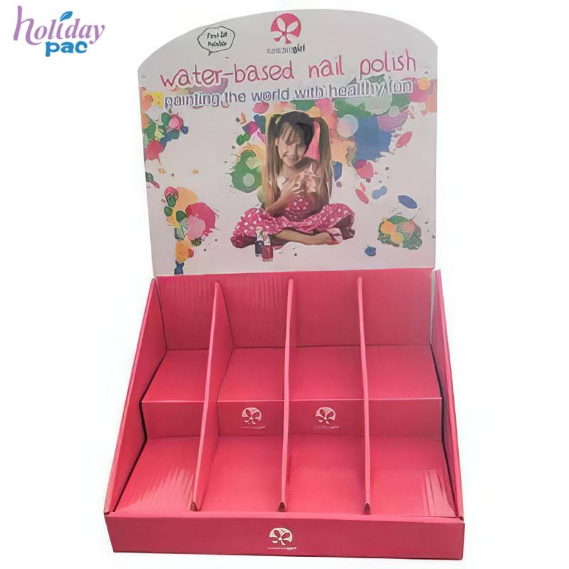 2020 New Designed Cardboard Nail Polish Display HLD-YPZ020