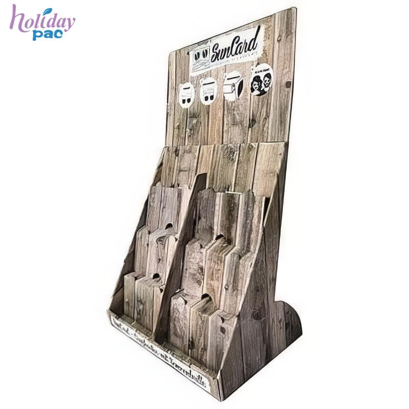 Multi-layer Cardboard Greeting Card Display Stand HLD-YPZ011