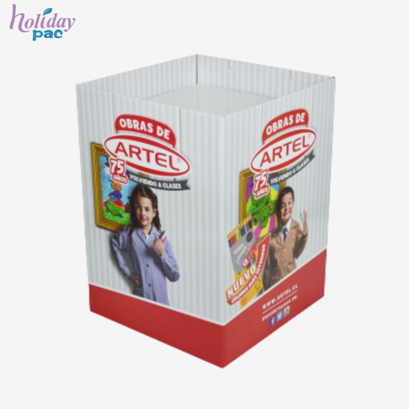 High Quality Custom Logo Cardboard Dump Bins For Pigment - Holidaypac