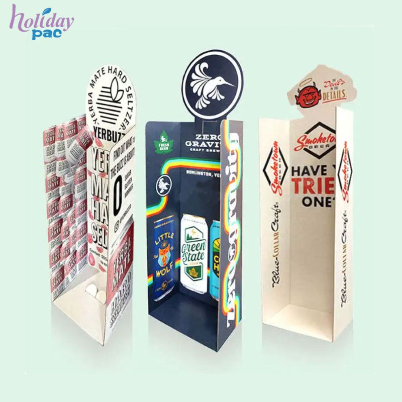 Dump Bins Displays Cardboard Display Stand Beer Wine Drinks Mineral Water Display Racks - Holidaypac